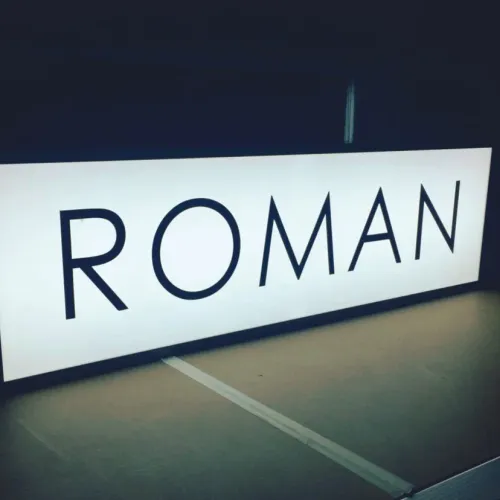Close-up of an illuminated LED sign
